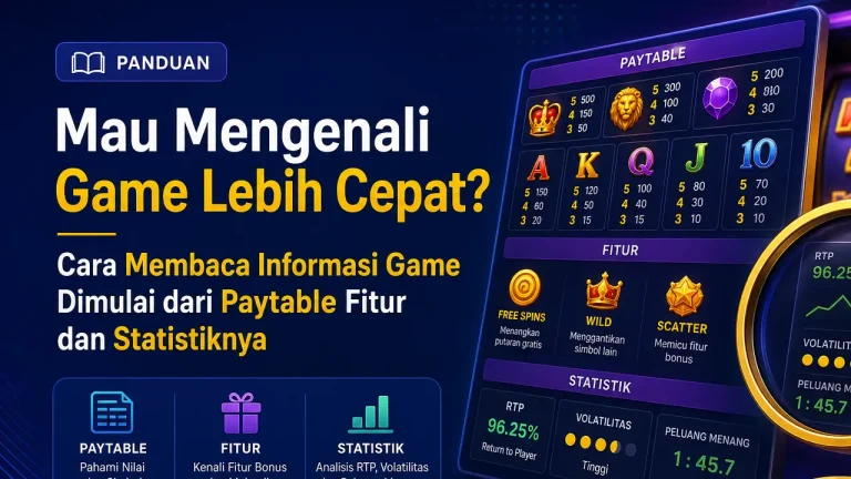 Mau Mengenali Game Lebih Cepat? Cara Membaca Informasi Game Dimulai dari Paytable Fitur dan Statistiknya